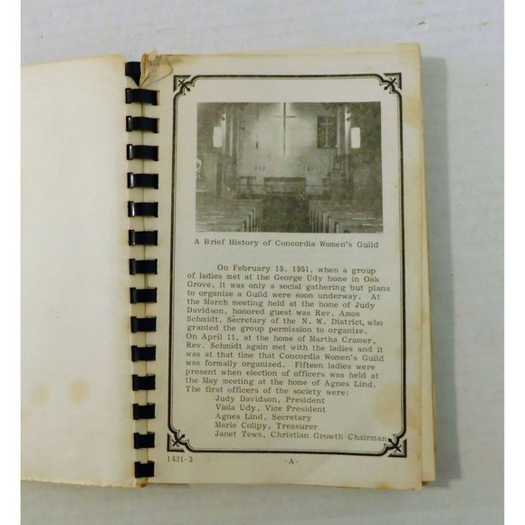 Our Favorite Recipes Cookbook Lutheran Womens Guild Milwaukie 1983 Spiral - Picture 4 of 11